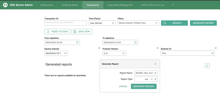 Transaction Report