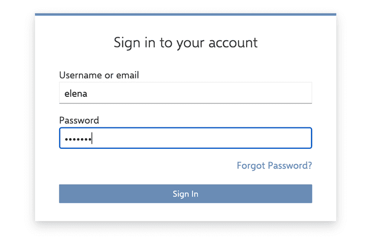 username password authentication